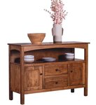 52" Solid Wood Shaker Sideboard Cabinet