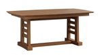 Amish Sunset Hills Modern Farmhouse Trestle Dining Table