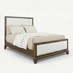 Amish Finwood Solid Wood Upholstered Bed