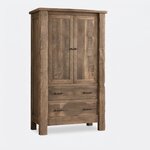 shown in Rustic Rough Sawn Brown Maple with Harvest Stain.
