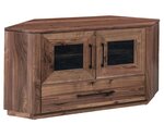 Amish Handcrafted Brentwood Modern Corner TV Console
