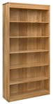 Amish 36 Wide Freeport Bookcase shown in Hickory with Harvest Stain