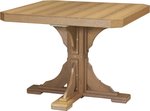 Poly Wood Colored LuxCraft 41 inch Commercial Outdoor Square Table