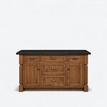 Amish Solid Wood 62" Kingston Kitchen Island
