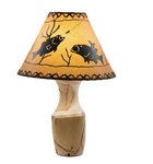 Amish Handcrafted Rustic Aspen Log Lamp with Optional Shade