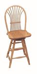 Windsor Wheat Back Swivel Barstool by Keystone
