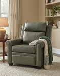 Amish Urban Zero Wall Power Recliner Armchair with Tilt Headrest