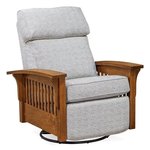 Amish Montclair Mission Comfy Glider Recliner Swivel