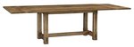 Amish Dahlia Trestle Dining Table with Optional End Extensions