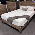 Solid wood farmhouse bed frame