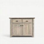 Amish Rough-Cut Maple Wood Bar Island