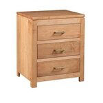 Amish Clarity Modern Nightstand shown in Brown Maple OCS 101 S-2 Stain