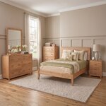 Amish Solid Wood Clarity Modern Bedroom Furniture Set