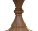hourglass pedestal base of dining table