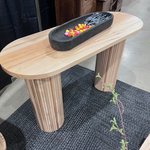 fluted sofa table