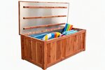 Amish Cedar Wood Deck Box with Aluminum Lining