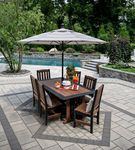 Amish Leisure Lawns Poly Lumber 43 x 72 Rectangular Outdoor Dining Table