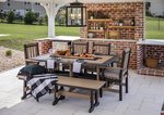 Amish Leisure Lawns Poly Lumber 43 x 72 Rectangular Outdoor Dining Table
