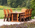 Amish Leisure Lawns Poly Lumber 43 x 72 Rectangular Outdoor Dining Table