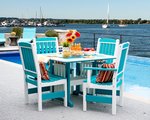 Amish Leisure Lawns 43 Square Poly Patio Dining Table