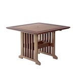 Amish Leisure Lawns 43 Square Poly Patio Dining Table