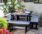 Amish Leisure Lawns 43 Square Poly Patio Dining Table