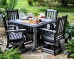Amish Leisure Lawns 43 Square Poly Patio Dining Table