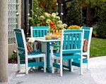 Amish Leisure Lawns 43 Square Poly Patio Dining Table