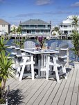 Amish Leisure Lawns 43 Square Poly Patio Dining Table