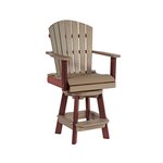 Amish-made poly swivel bar stool