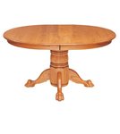 Fulton Self-Storing Pedestal Dining Table by Keystone Collection