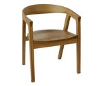 Amish Maja Curved Low Back Scandinavian Modern Armchair