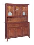 Manchester Three-Door Buffet with Hutch by Keystone Collection