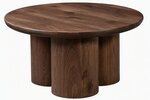 Amish Kai Modern Geometric Coffee Table with 3 Legs