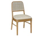 Amish Finley Modern Cane Round Back Dining Chair