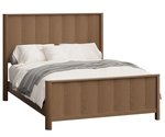 Amish Harlow Modern Bed with Vertical Panels