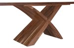 Amish Excelsior Modern Live Edge Pedestal Dining Table