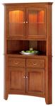 Manchester 33" Corner Buffet with Hutch by Keystone Collection