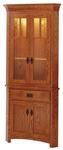 Mission Corner Buffet with Hutch by Keystone Collection