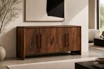 Amish Handcrafted Cabot Contemporary Waterfall Sideboard