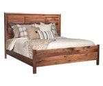 Rustic Edged Panel Bed