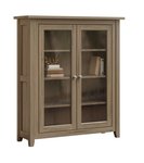 Amish 42 Wide Parklane Bookcase with Full Length Glass Doors