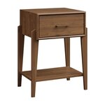 Amish Java 1-Drawer Nightstand