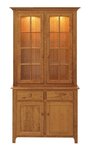 Shaker Two-Door Full-Length Buffet and Hutch by Keystone Collection
