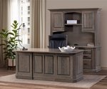 Amish Horizon Office 3-Piece Set Includes Executive Desk, Credenza, and Hutch