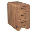 Amish Charleigh Chair Side Table with 3 Drawers