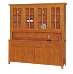 Shaker Four-Door Buffet & Hutch by Keystone Collection