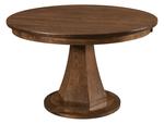 Amish Modern Single-Pedestal Round Dining Table - Buy As Pictured
