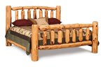 Amish Rustic Log King Bed - Buy As Pictured