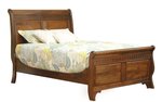 Amish Queen Ornament Sleigh Bed - Buy As Pictured